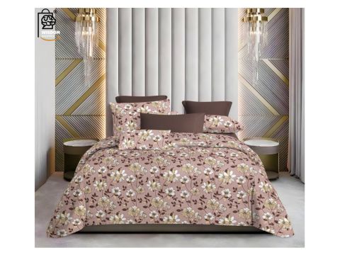 W-SOKO Cotton 400TC Bedsheet King Size 100% Pure Cotton Bed Sheet with 2 Pillow Covers, Super Soft Cozy Bedsheets Set,108x108