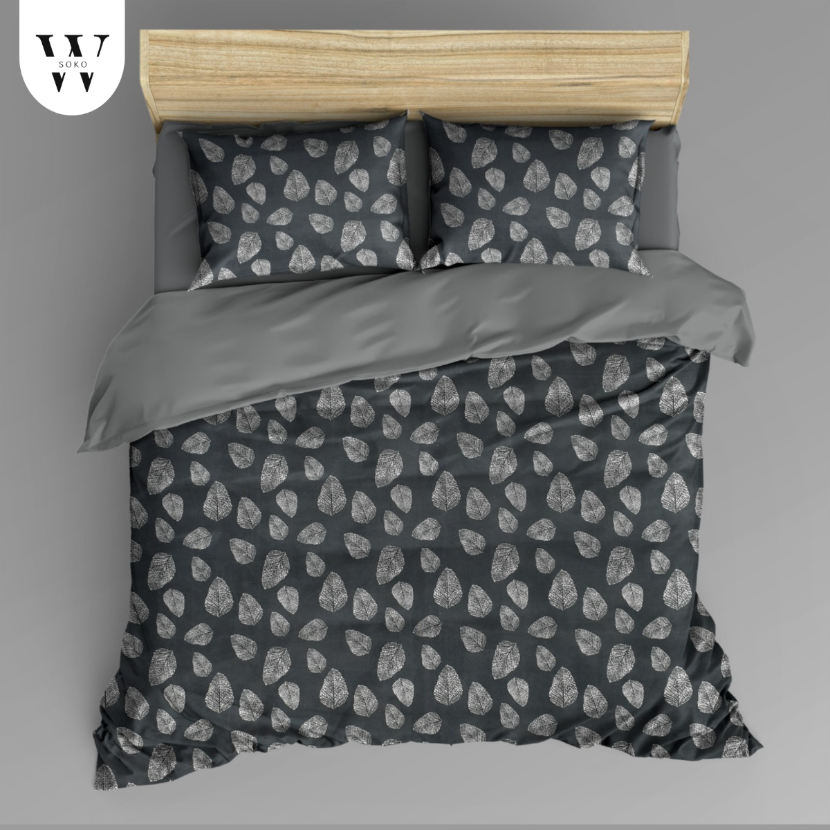 Thread Count Premium Cotton Queen Size Printed Double Bedsheet with Two Pillow Covers for Home 90 Inches x 100 Inches