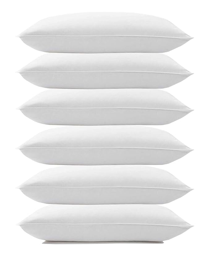 WSOKO Microfiber Cushion all sizes inch Filler, Sofa Cushions, Durable Sofa Pillow for Home Décor - White recline vacuum pillow