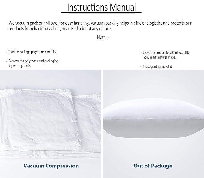WSOKO Microfiber Cushion all sizes inch Filler, Sofa Cushions, Durable Sofa Pillow for Home Décor - White recline vacuum pillow
