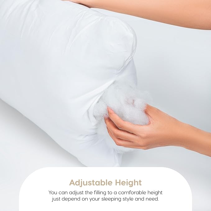 WSOKO Microfiber Cushion all sizes inch Filler, Sofa Cushions, Durable Sofa Pillow for Home Décor - White recline vacuum pillow