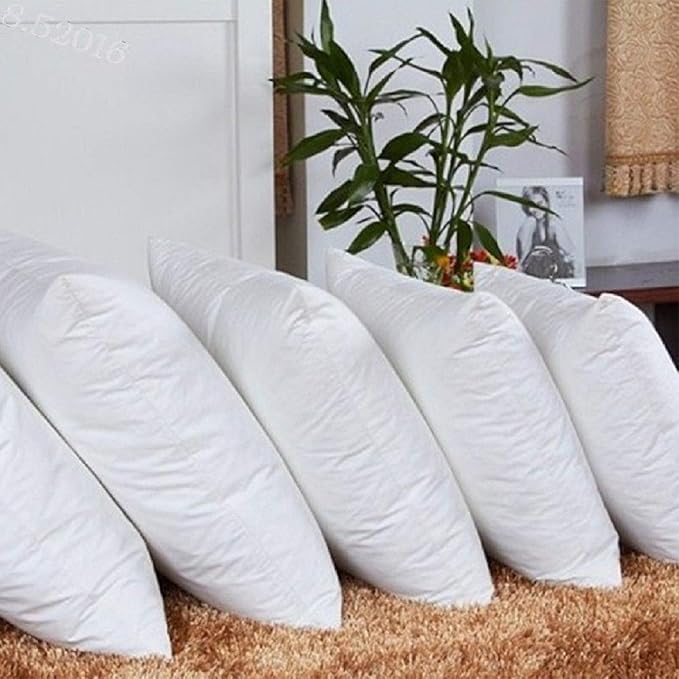 WSOKO Microfiber Cushion all sizes inch Filler, Sofa Cushions, Durable Sofa Pillow for Home Décor - White recline vacuum pillow
