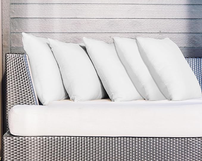 WSOKO Microfiber Cushion all sizes inch Filler, Sofa Cushions, Durable Sofa Pillow for Home Décor - White recline vacuum pillow