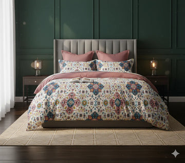 WSOKO Quarsi Fitted Premium King Size Bedsheet (108" x 108") 400 TC