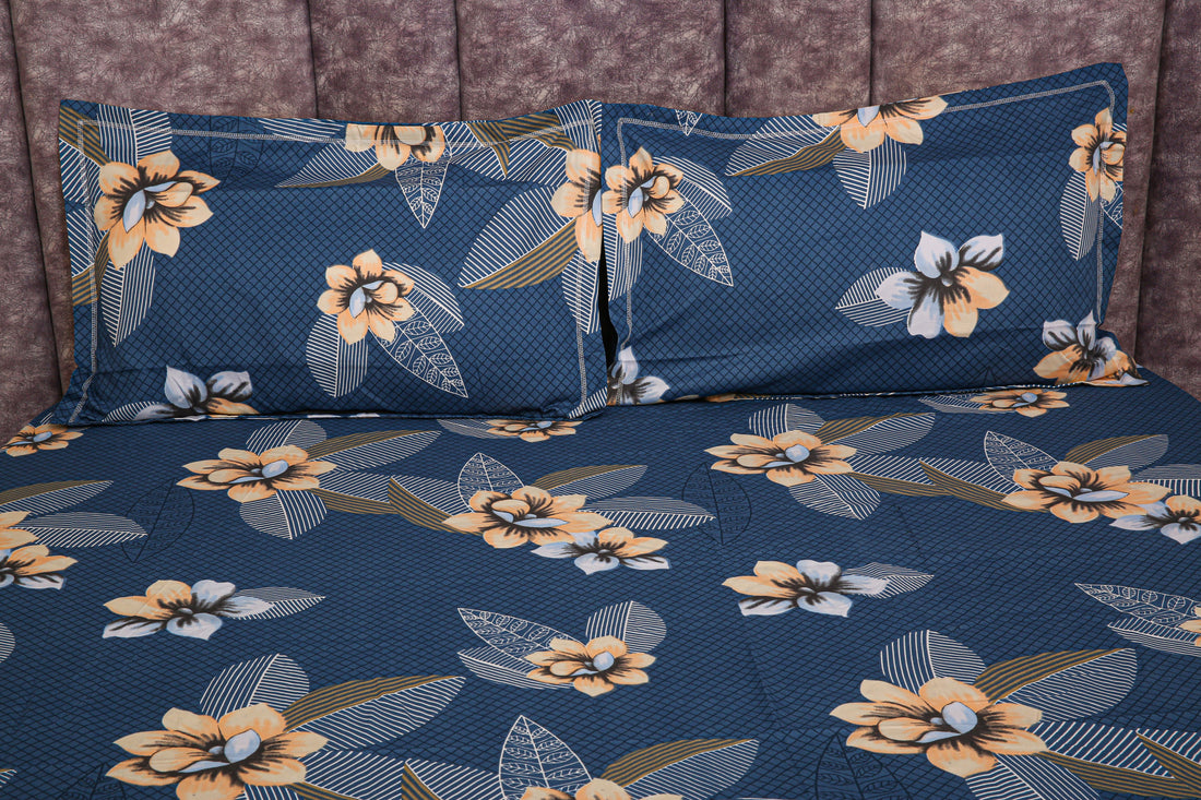 WSOKO COTTON Venice Fitted Premium King Size Bedsheet (108" x 108") 400 TC