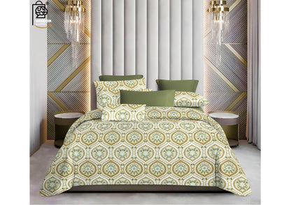 W-SOKO Cotton 400TC Bedsheet King Size 100% Pure Cotton Bed Sheet with 2 Pillow Covers, Super Soft Cozy Bedsheets Set,108x108