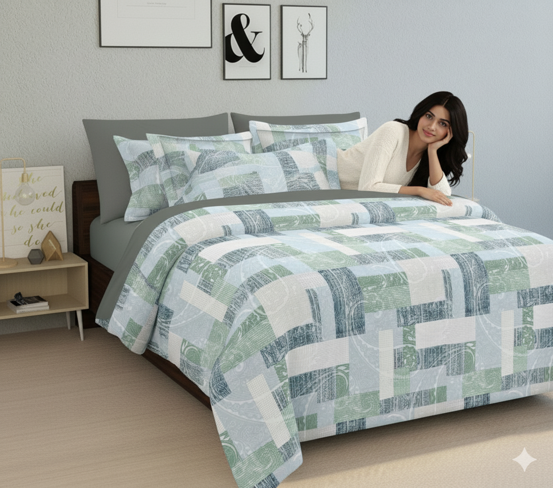 🛏️ WSOKO 500 TC King Size Bedsheet – 100% 🌿 Pure Cotton, 108x108 Inches, 🌸 Floral Print Bedding Set with 2 💤 Pillow Covers | Soft, Breathable & Cozy Flat Sheet – Exotic Wings (Multicolor)