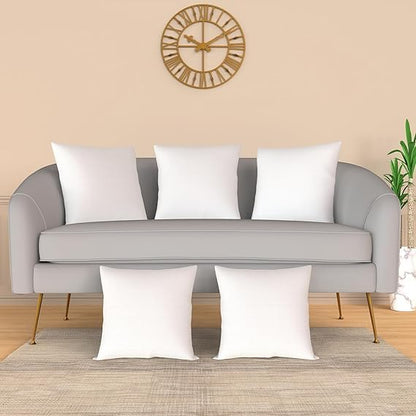 WSOKO Microfiber Cushion all sizes  inch Filler, Sofa Cushions, Durable Sofa Pillow for Home Décor - White recline vacuum pillow