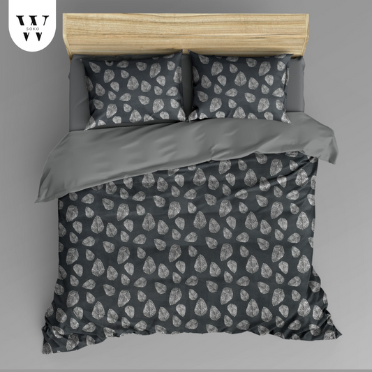 Thread Count Premium Cotton Queen Size Printed Double Bedsheet with Two Pillow Covers for Home 90 Inches x 100 Inches