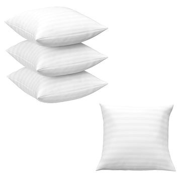 WSOKO COTTON Microfibre 4 Pieces Cushion Filler Set 16"X16" (White) -&nbsp;