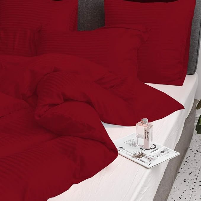 WSOKO 400GSM COTTON&nbsp; Microfiber Solid Satin Striped AC Comforter | Dohar | Quit | Double Bed | Double Weaved | Washable | Hypoallergenic Skin Friendly (90x100 Inch