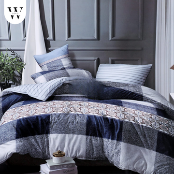 WSOKO 100% Cotton 400 TC Premium Super King Size Bedsheet for Double Bed (108 x 108 Inch) with 2 Pillow Covers Set (17 x 27 Inch) Designer Printed Bedsheet