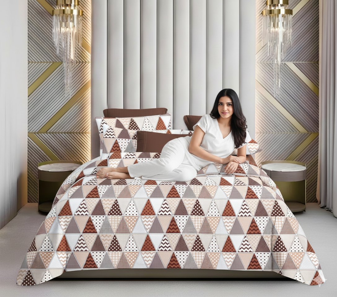 🌟 WSOKO Premium 500 TC King Size Bedsheet Set 🛏️ – 100% 🌿 Pure Cotton, 108x108 Inches | 🌸 Exotic Wings Floral Print | Includes 2 💤 Pillow Covers | Soft, Cozy & Breathable Flat Sheet (Multicolor)