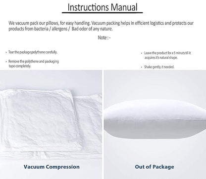 WSOKO Microfiber Cushion all sizes  inch Filler, Sofa Cushions, Durable Sofa Pillow for Home Décor - White recline vacuum pillow