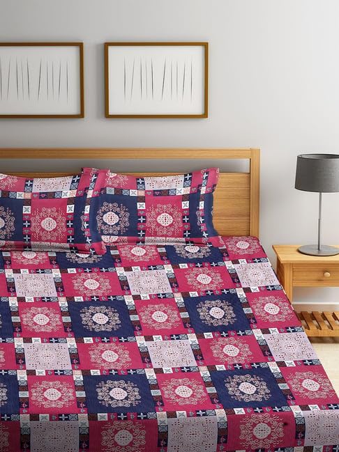 WSOKO COTTON italia Fitted Premium King Size Bedsheet (108" x 108") 400 TC