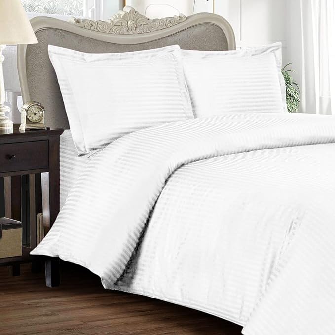 WSOKO 100% Cotton 400 TC Premium Super King Size Bedsheet for Double Bed (108 x 108 Inch) with 2 Pillow Covers Set (17 x 27 Inch) Designer Printed Bedsheet