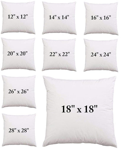 WSOKO Microfiber Cushion all sizes  inch Filler, Sofa Cushions, Durable Sofa Pillow for Home Décor - White vacuum pillow