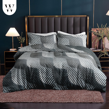 WSOKO Décor Cotton Double Size Bedsheet with 2 Pillow Cover Size: 90 X 100  bedsheet for Double Bed, Cotton Double bedsheet, Suitable for Bedroom, Gift Set