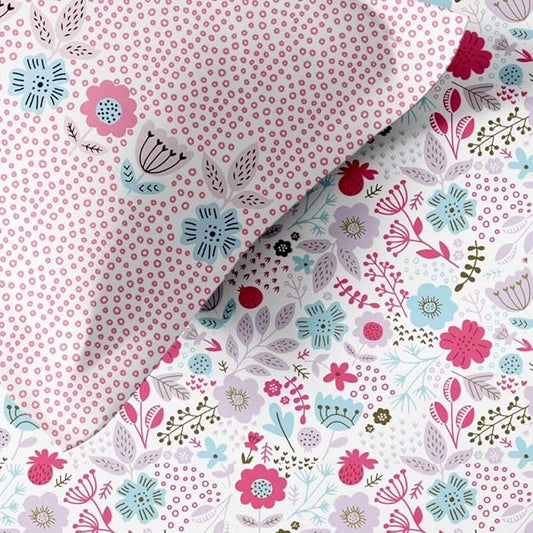 100% Cotton Bed Sheet for King Size Bed, 1 King Size Bed Sheet (108x108 Inches) with 2 Pillow Covers, Premium 240 TC Bedsheet for Double Bed King Size