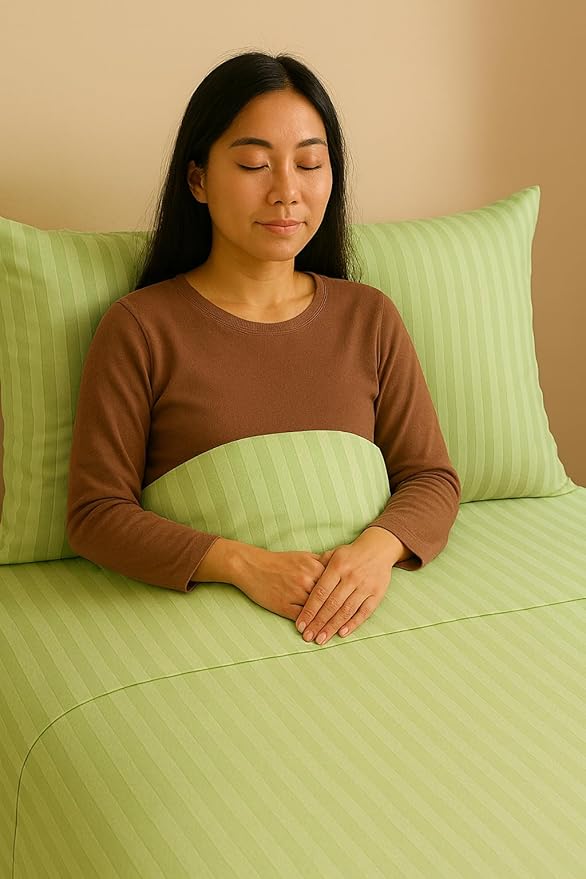 WSOKO 100% Cotton Satin Stripes Double Bed Sheet - Premium Hotel Bedsheet and Pillow Covers Set for Hotels, Guest House &amp; B&amp;B (White,90x100 inch)