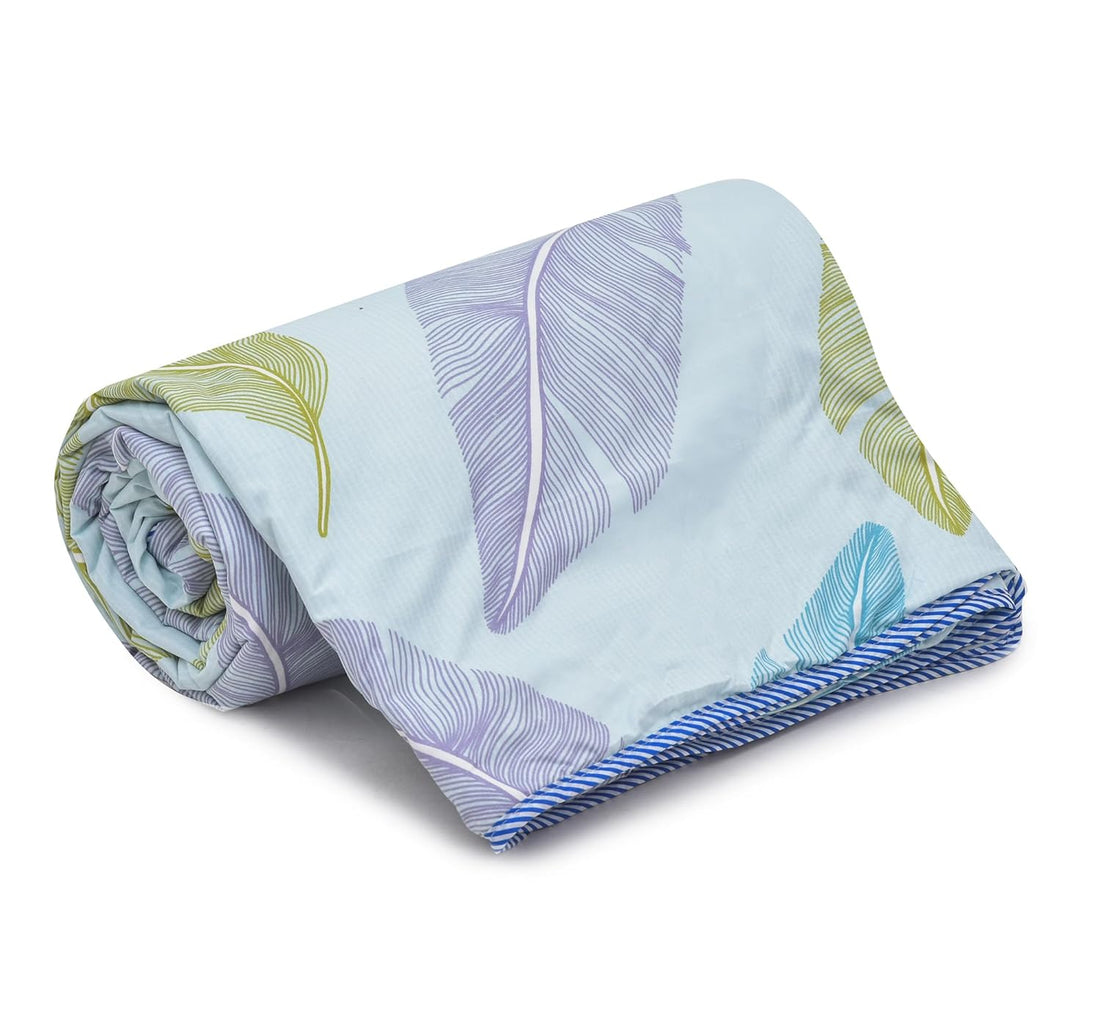 WSOKO Bedsheet King Size 100% Pure Cotton Bed Sheet with 2 Pillow Covers, 400TC 108x108 Inches Floral Bedding Set, Soft Breathable Cozy Flat Sheet, Exotic Wings, Multicolor