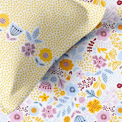 100% Cotton Bed Sheet for King Size Bed, 1 King Size Bed Sheet (108x108 Inches) with 2 Pillow Covers, Premium 240 TC Bedsheet for Double Bed King Size