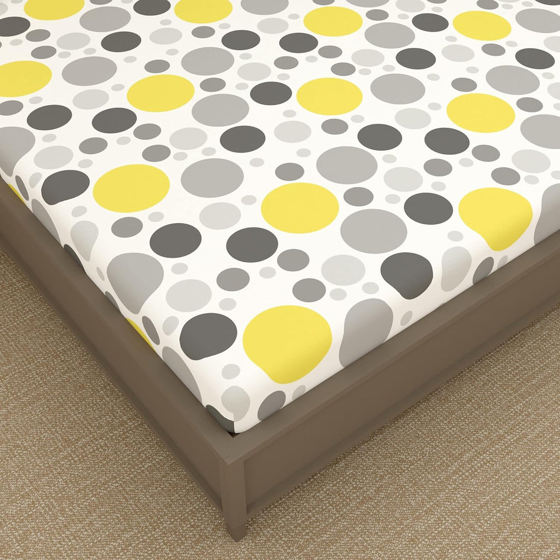 WSOKO COTTON 400 TC Cotton Bedsheet for Double Bed | 100% Cotton – Sage Green Floral Print | Soft &amp; Breathable | Size 222 x 254 cm | with 2 Pillow Covers | Everyday Use SIZE 90X100