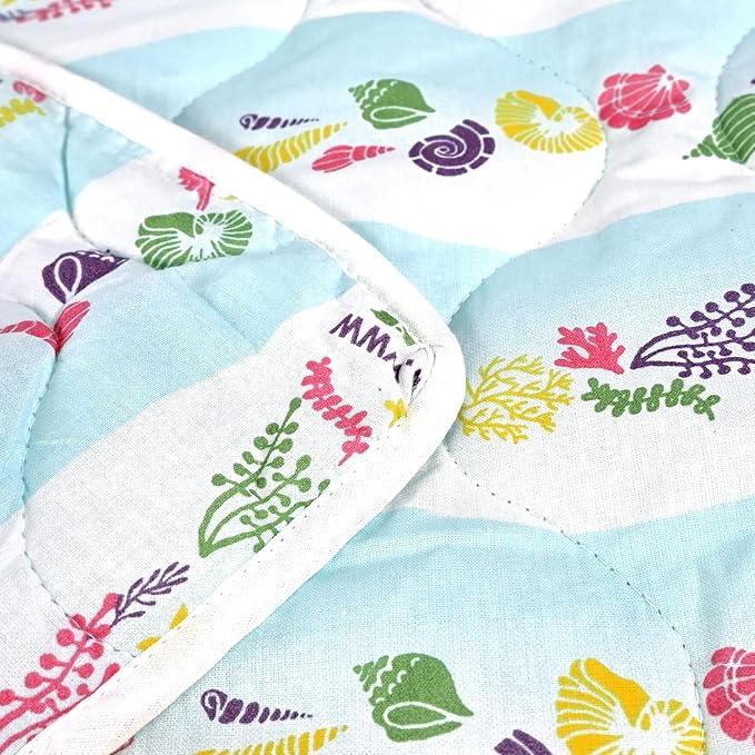 WSOKO COTTON 400 GSM Cotton Single Kids Comforter | Soft &amp; Lightweight All-Season Blanket | Cozy Bedding for Kids | Breathable &amp; Skin-Friendly Fabric | 135 x 100 cm, Cosmic Sky