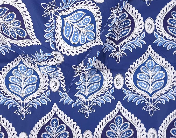 WSOKO COTTON 400 TC Cotton Bedsheet for Double Bed | 100% Cotton – Sage Green Floral Print | Soft &amp; Breathable | Size 222 x 254 cm | with 2 Pillow Covers | Everyday Use 90X100