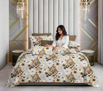 🌟 WSOKO Premium 500 TC King Size Bedsheet Set 🛏️ – 100% 🌿 Pure Cotton, 108x108 Inches | 🌸 Exotic Wings Floral Print | Includes 2 💤 Pillow Covers | Soft, Cozy & Breathable Flat Sheet (Multicolor)