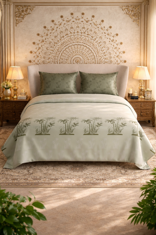 500 TC 100% Pure Cotton King Size Bedsheet,108x108