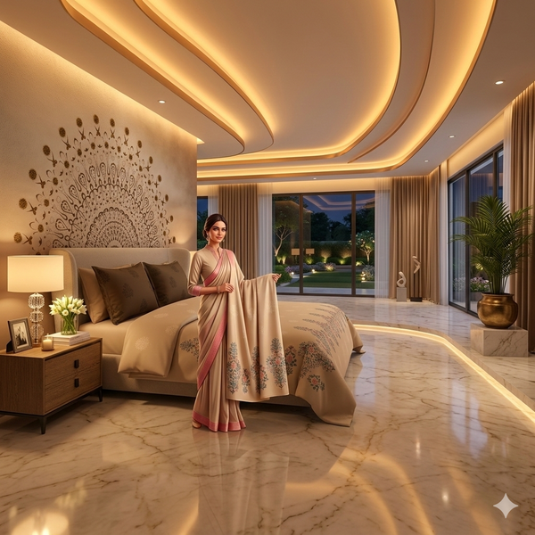 wsoko100% Cotton500tc Embroidery,Print Large Bedsheet with 2 Pillow super king size 108x108