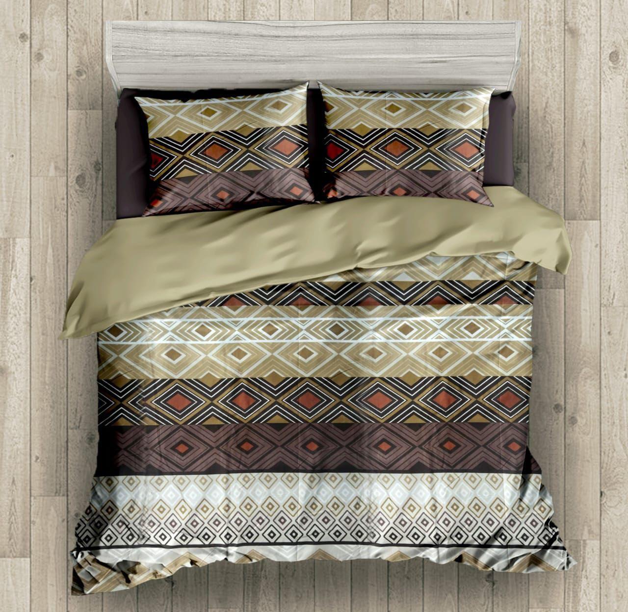 wsoko 300tc Soft Cotton Bedsheet for Double Bed, Size 90x100 inches with 2 Large Size Pillow Covers