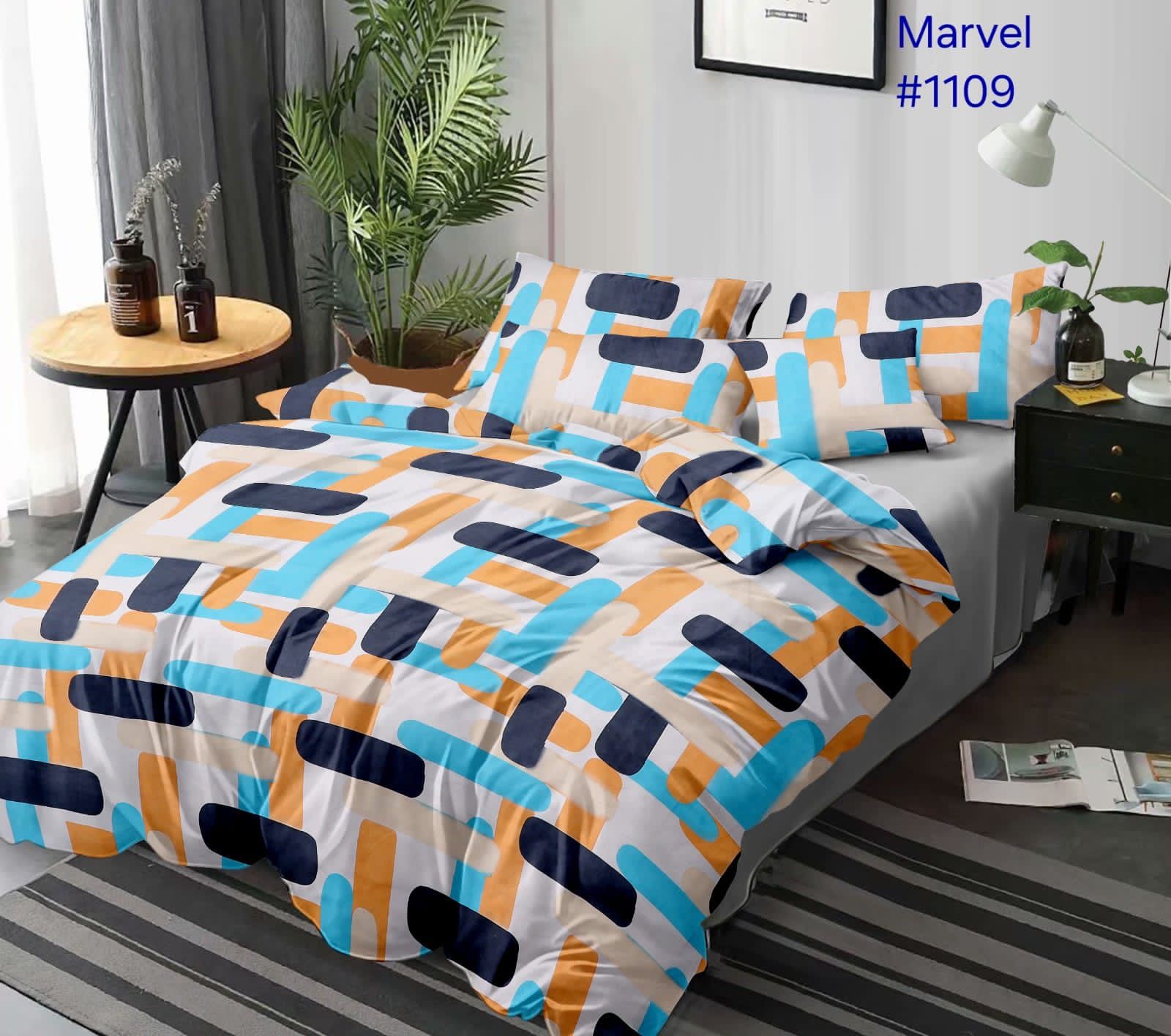 wsoko 300tc Soft Cotton Bedsheet for Double Bed, Size 90x100 inches with 2 Large Size Pillow Covers