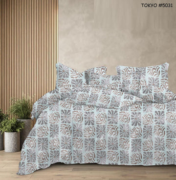 WSOKO 00% Egyptian Cotton 3 Piece Bed Sheet King Size Bedsheet: 108 inch x 108 inch or 274 cm x 274 cm, Pillow Cover: 17 inch x 27 inch or 43 cm x 68 cm