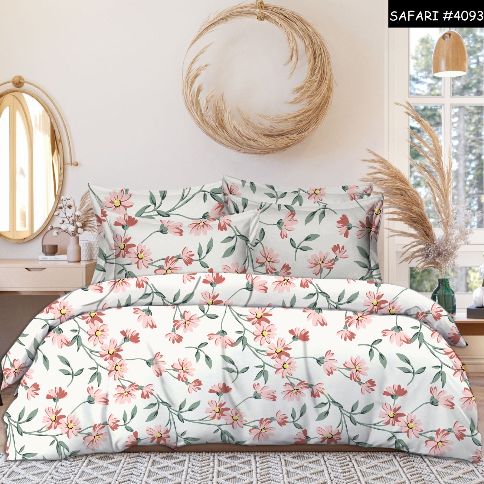 WSOKO Soft Cotton Queen Bedsheet for Double Bed, Queen Size 90 Inches X 100 Inches, 230 X 250 cm with 2 Large Size Pillow Covers