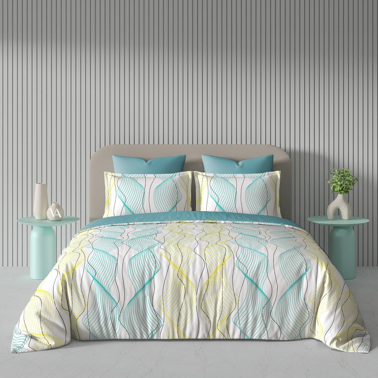 WSOKO Cotton Super King Size Bedsheet for Double Bed, King Size 108 Inches X 108 Inches, 9 Feet, 275 X 275 cm with 2 Large Size Pillow Covers Without Joint