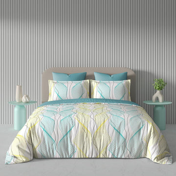 WSOKO Cotton Super King Size Bedsheet for Double Bed, King Size 108 Inches X 108 Inches, 9 Feet, 275 X 275 cm with 2 Large Size Pillow Covers Without Joint