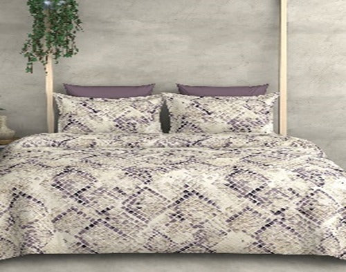 WSOKO Cotton Super King Size Bedsheet for Double Bed, King Size 108 Inches X 108 Inches, 9 Feet, 275 X 275 cm with 2 Large Size Pillow Covers Without Joint