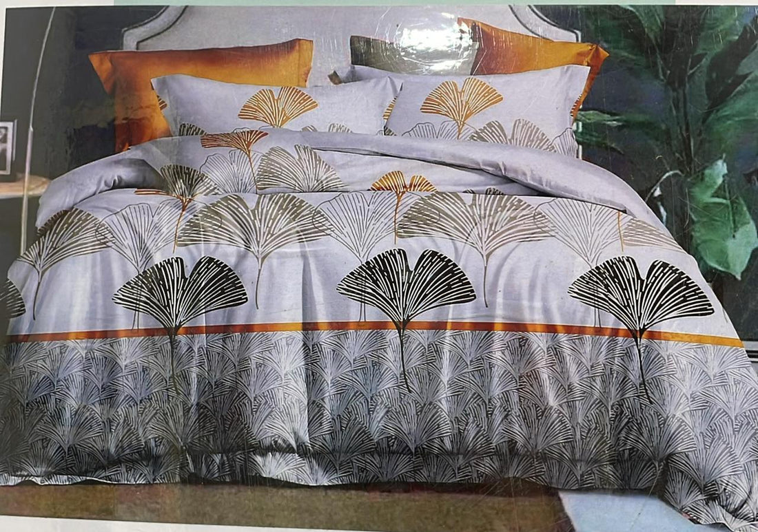 WSOKO COTTON 300TC Printed Super King Size Double Bedsheet with Two Pillow Covers, 108 * 108 Inches&nbsp;