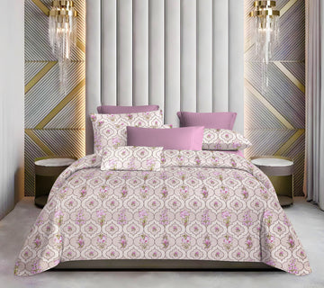 🌟 WSOKO Premium 500 TC King Size Bedsheet Set 🛏️ – 100% 🌿 Pure Cotton, 108x108 Inches | 🌸 Exotic Wings Floral Print | Includes 2 💤 Pillow Covers | Soft, Cozy & Breathable Flat Sheet (Multicolor)