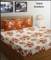 WSOKO 100% Cotton 400 TC Premium Super King Size Bedsheet for Double Bed (108 x 108 Inch) with 2 Pillow Covers Set (17 x 27 Inch) Designer Printed Bedsheet